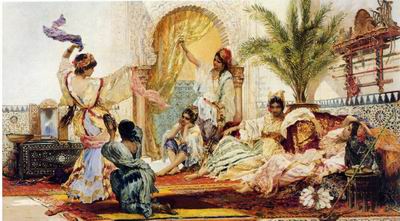 Arab or Arabic people and life. Orientalism oil paintings 606